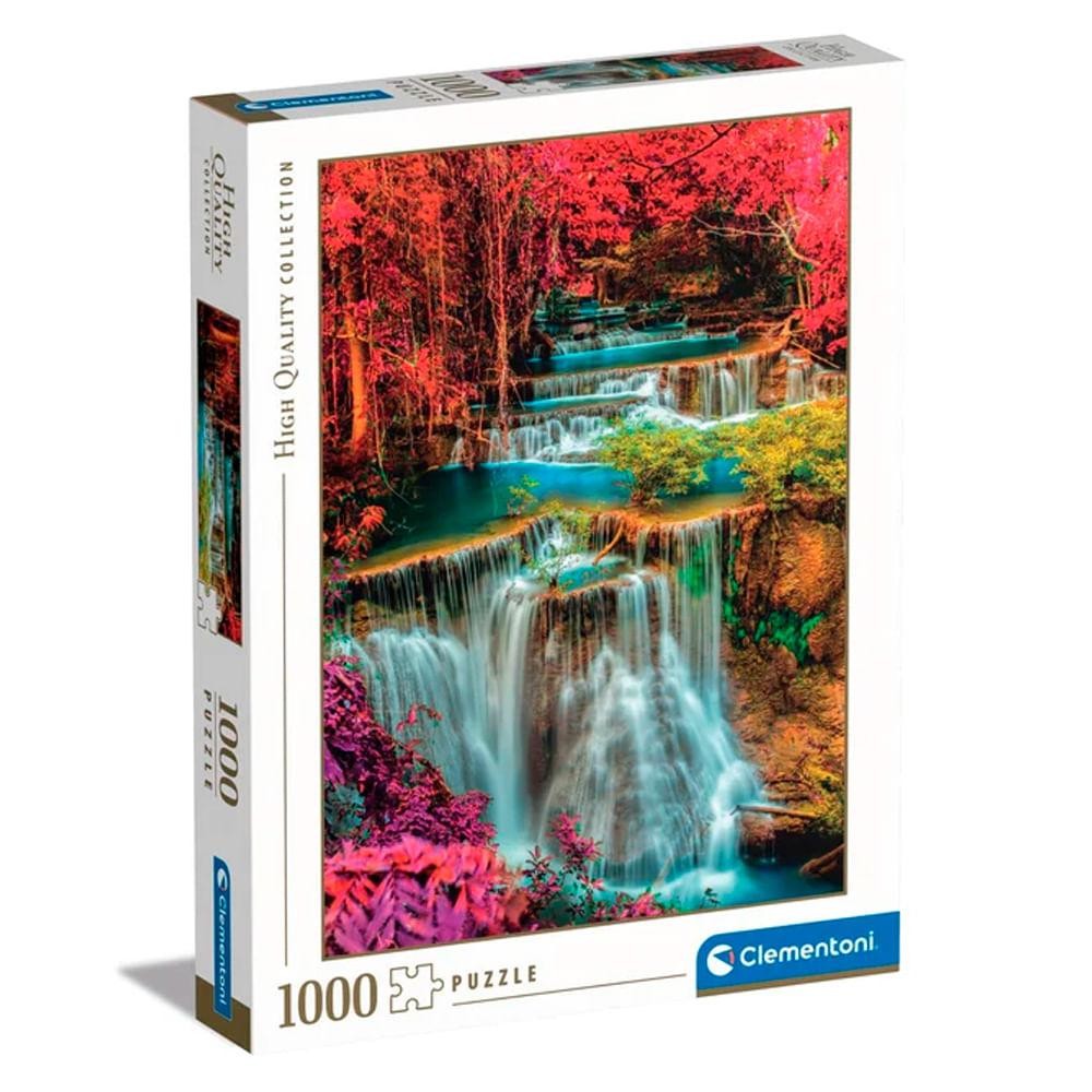 Puzzle 1000 Peças Cachoeiras Em Cores  - Clementoni - Mom & Baby