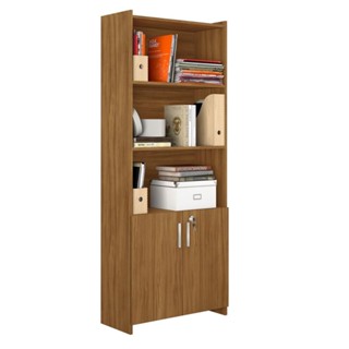 Armário Multiuso Com Chave Para Escritório Notável Marrom em Oferta na Shopee