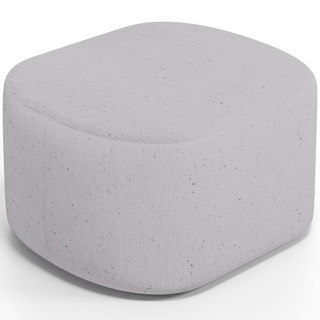 Puff Decorativo Orgânico para Living Quarto 70cm Doha W01 Linho Cinza - Lyam Decor em Oferta na Shopee