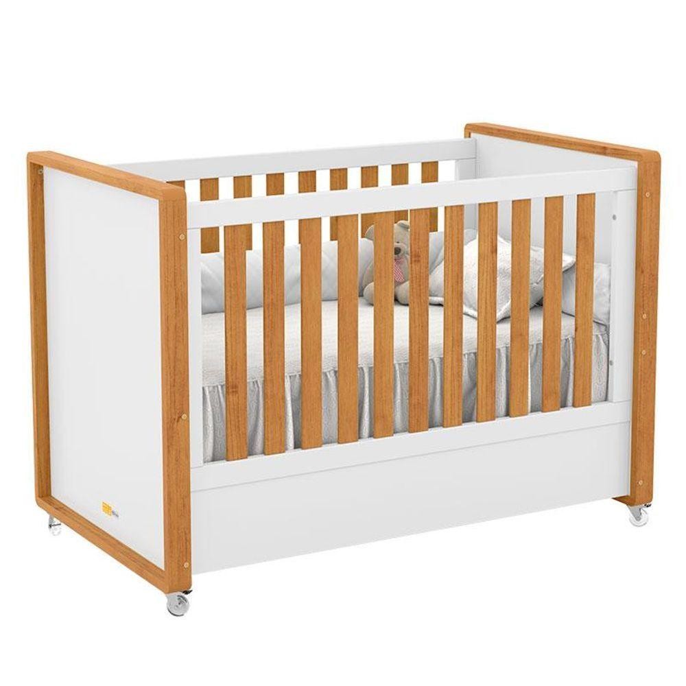 Berço Americano Tutto Freijó Branco Soft - Matic em Oferta na Shopee