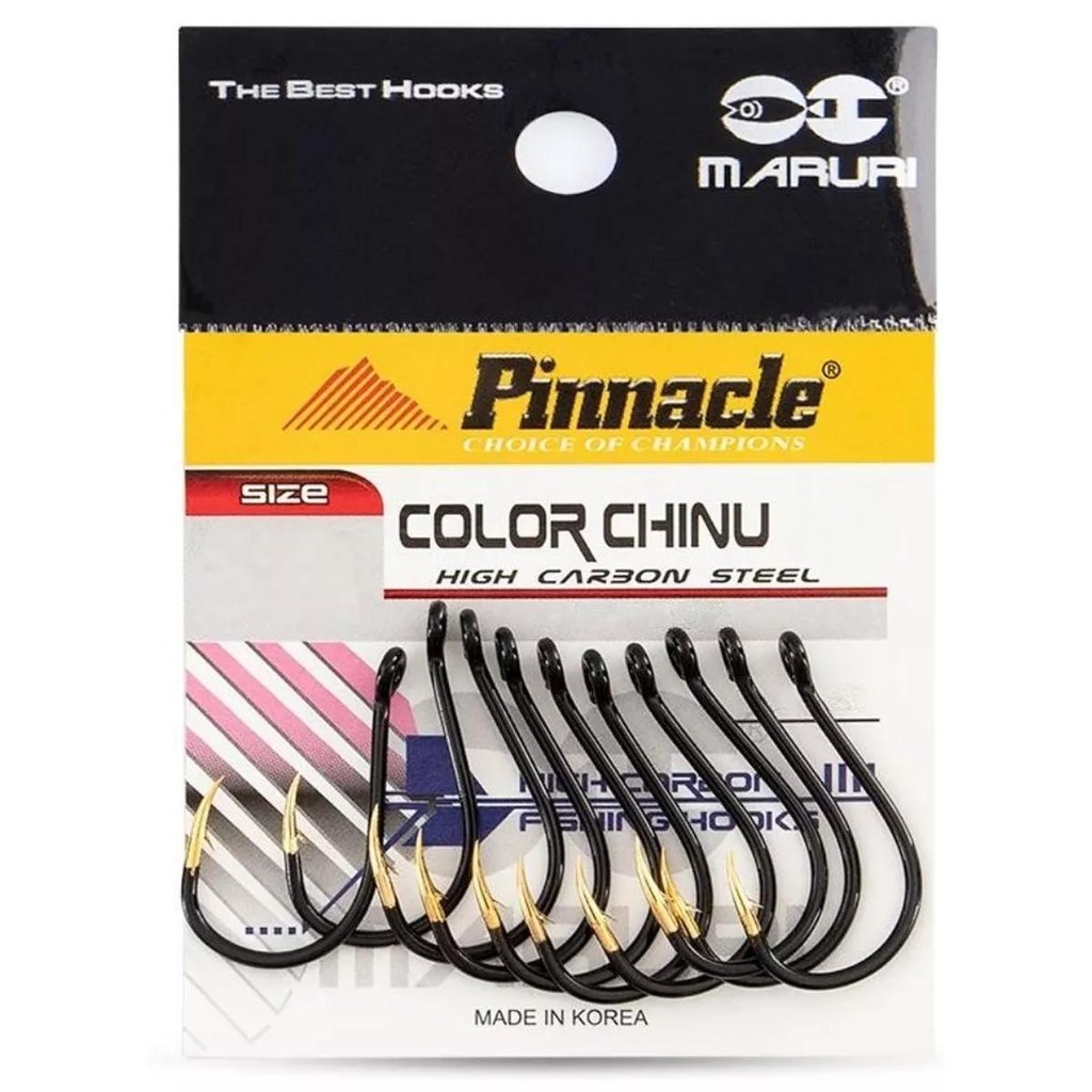 Anzol Chinu Color Black 06 c/10pcs - Pinnacle em Oferta na Shopee