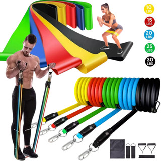 11 Extensor Elástico Treino Em Casa + Kit 5 Mini Band Para Exercícios Yoga Fisioterapia e Treino em Oferta na Shopee