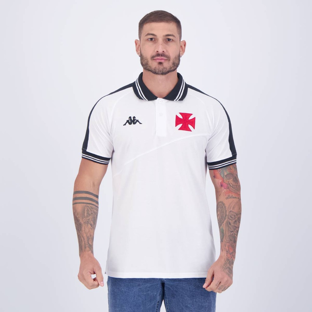 Polo Kappa Vasco Inserts Branca