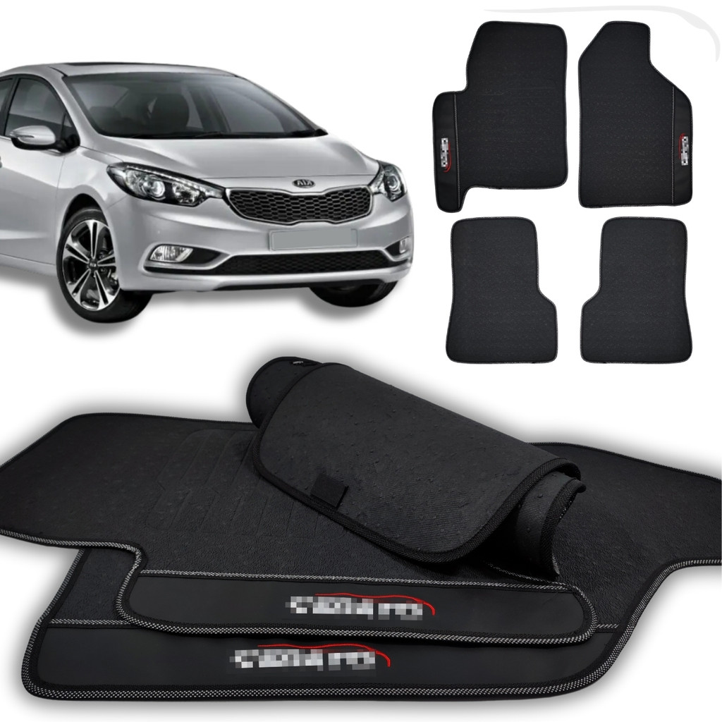 Tapete Para Cerato koup 2010 2011 2012 2013 Linha Premium Impermeável 4 peças Lindo Black Friday!