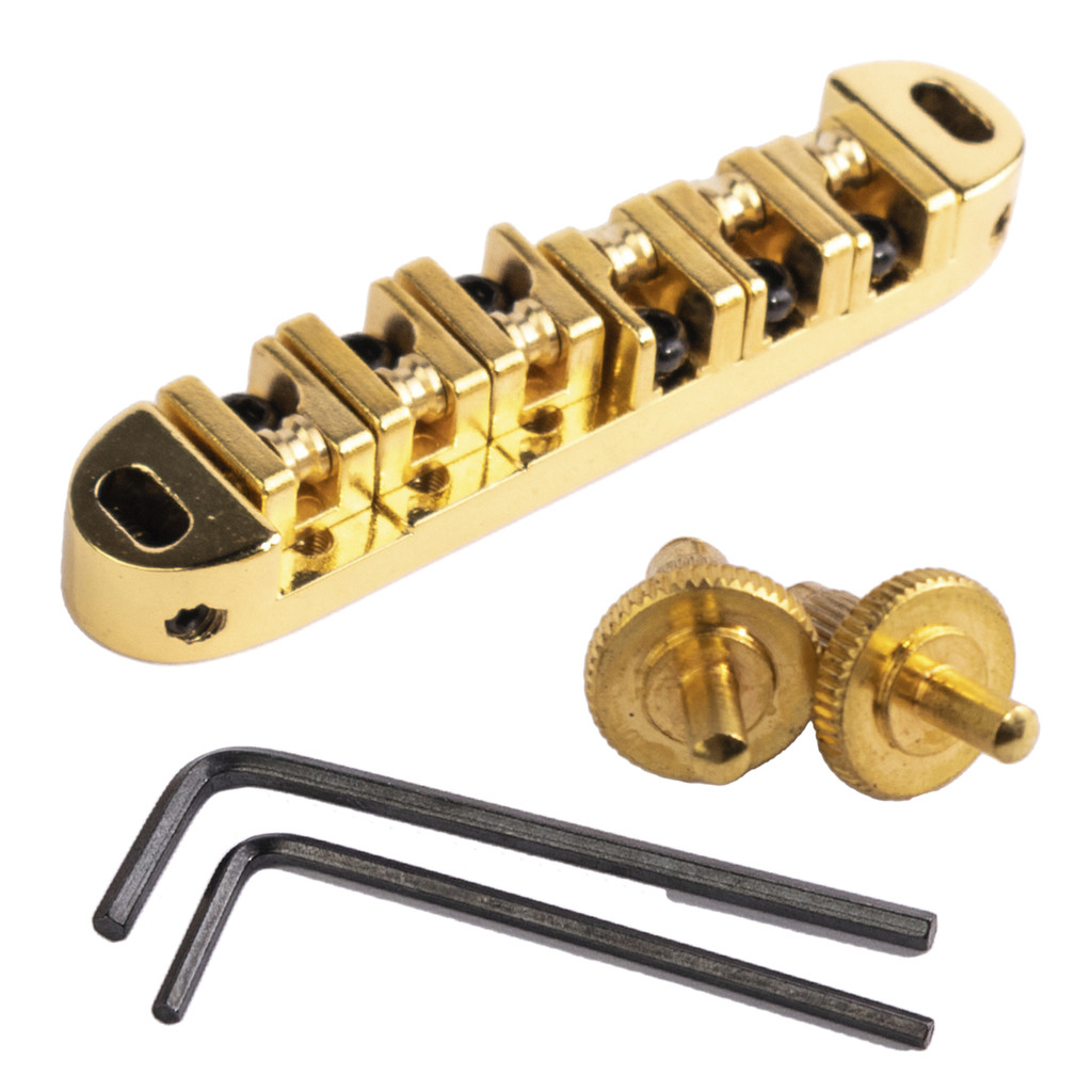 Ponte Cavalete Tune-o-matic Roler Dourada Guitarra LP Eleph