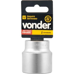 Soquete sextavado enc 1/2" 10mm curto vanád. Vonder