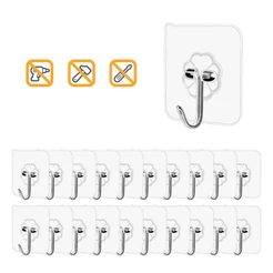 Kit 36 pçs Ganchos Adesivos Parede Multi Funcional Autocolante Casa Cozinha Quarto Banheiro Organizado