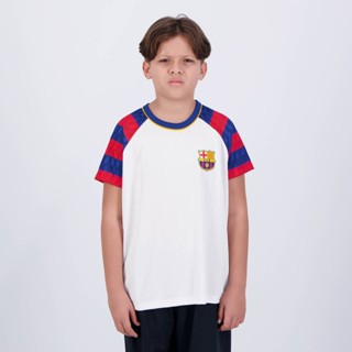 Camisa Barcelona Sorority Juvenil Branca em Oferta na Shopee