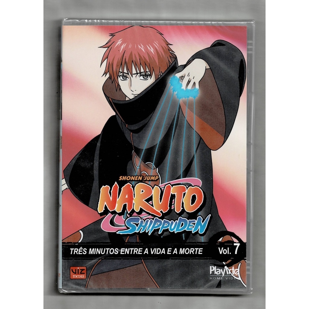 Naruto Shippuden Dvd Vol. 07 Três Minutos Entre A Vida