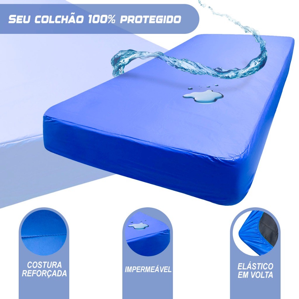 Capa para Colchão Impermeável Tamanho Solteiro Varias Medidas Protetor Silencioso