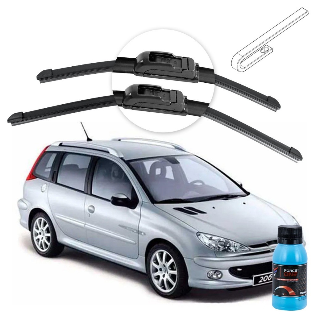 Limpador de Parabrisa Peugeot 206 SW ano 05 a 08 Universal em Oferta na Shopee