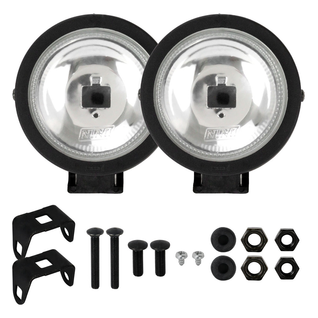 Par Farol Auxiliar Mini Milha Redondo Universal Cristal 2 Unid em Oferta na Shopee