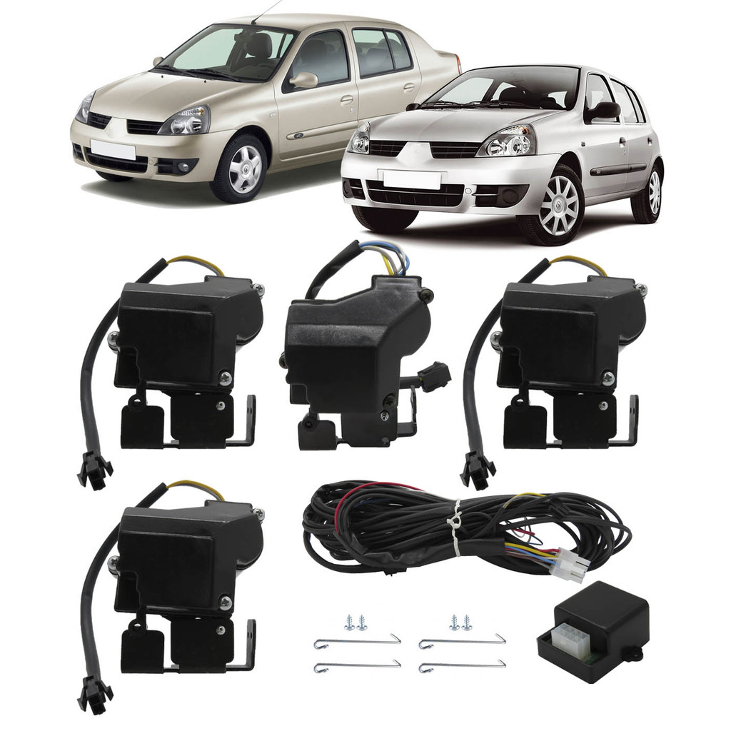 Kit Trava Elétrica Renault Clio e Symbal 4 Portas Tragial