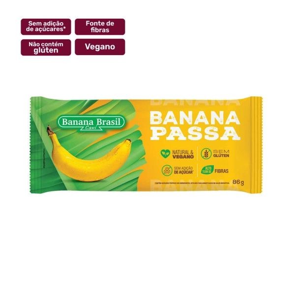 Banana Passa Banana Brasil 86g - Food & Beverages