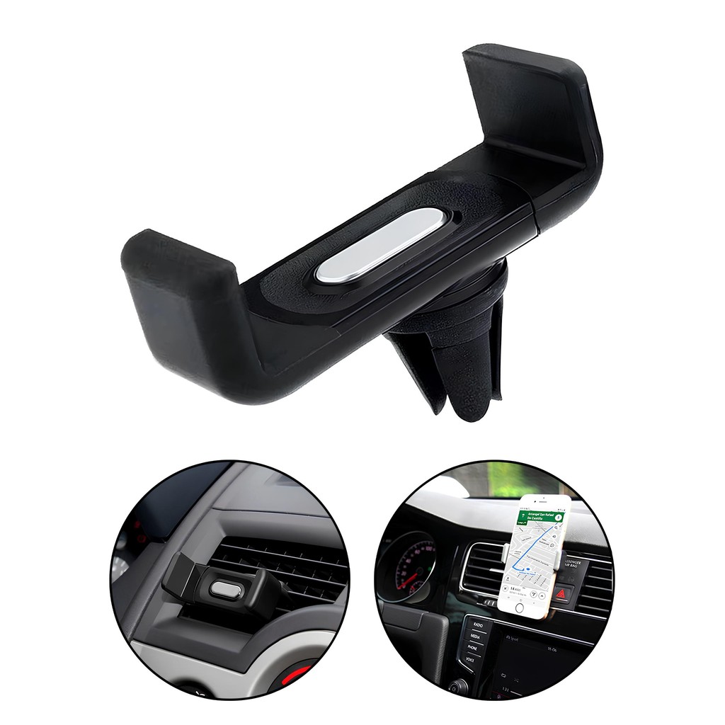 Suporte Veicular Universal para Celular e GPS - Slim Encaixe no Duto de Ar-condicionado Ideal Uber em Oferta na Shopee