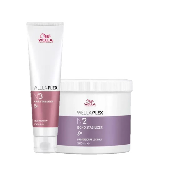 Kit Wella BlondorPlex Nº2 Bond Stabilizer + Nº3 Máscara Reconstrutora (2 produtos) em Oferta na Shopee