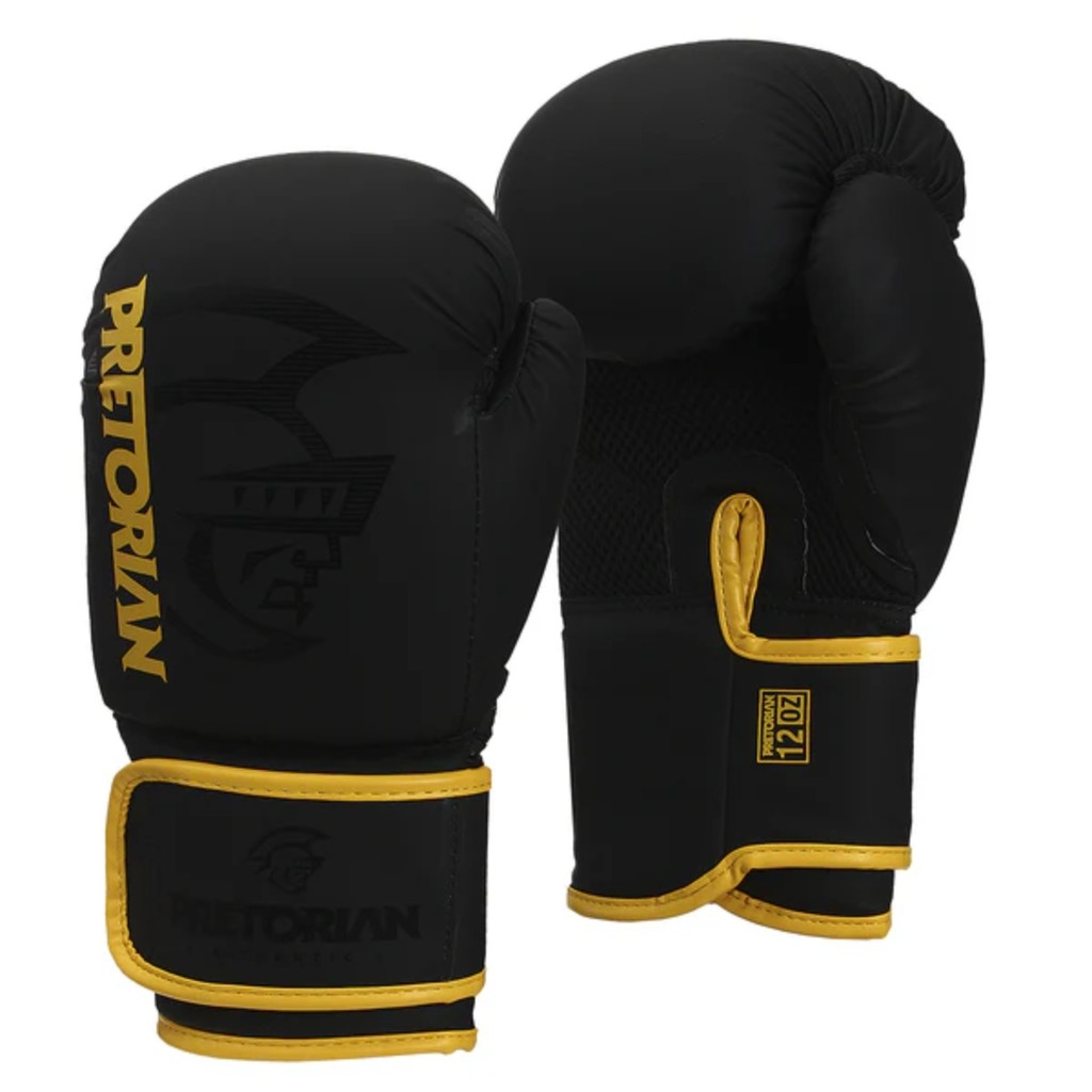 Kit Luva Pretorian First Boxe Muay Thai + Bandagem + Bucal