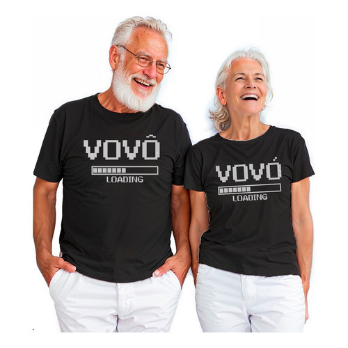 Kit Casal Vó E Vô Loading Vovó E Vovô Carregando em Oferta na Shopee