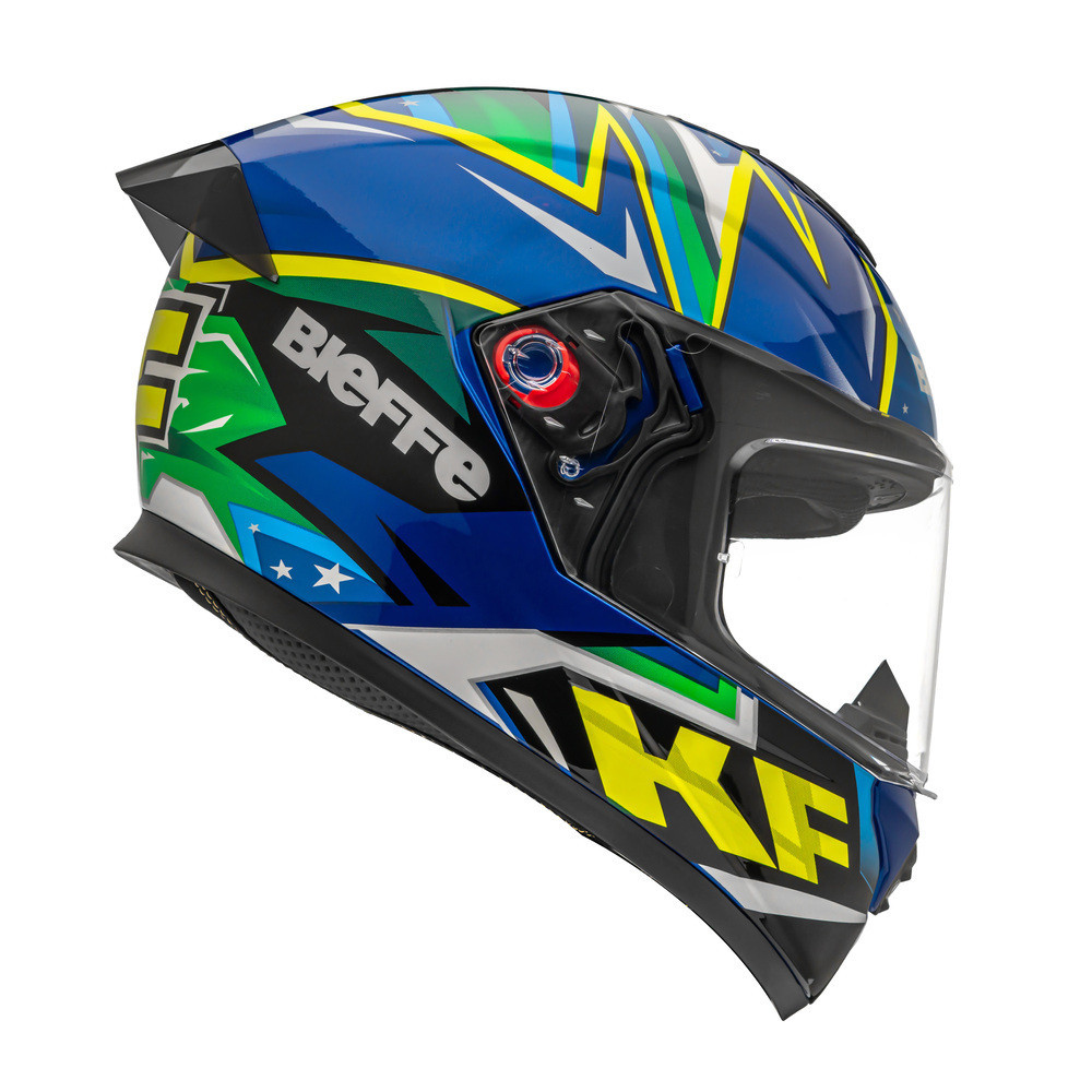 Capacete Moto Bieffe B12 KF Viseira Extra Colorida