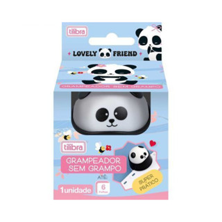 Grampeador Panda sem Grampos Tilibra 6 Folhas em Oferta na Shopee