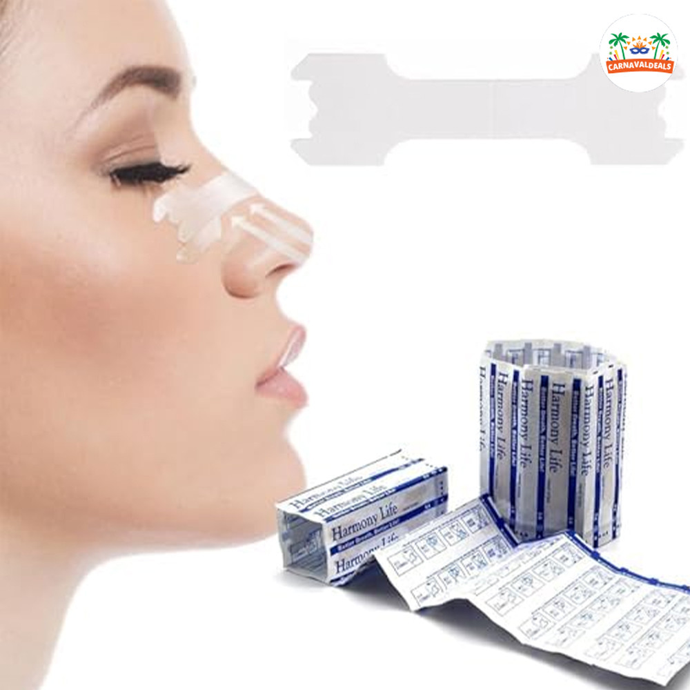Kit de Dilatador Nasal Antirônco Adesivo - Tiras Nasais em Variedades de 10, 20, 30 e 60 Unid