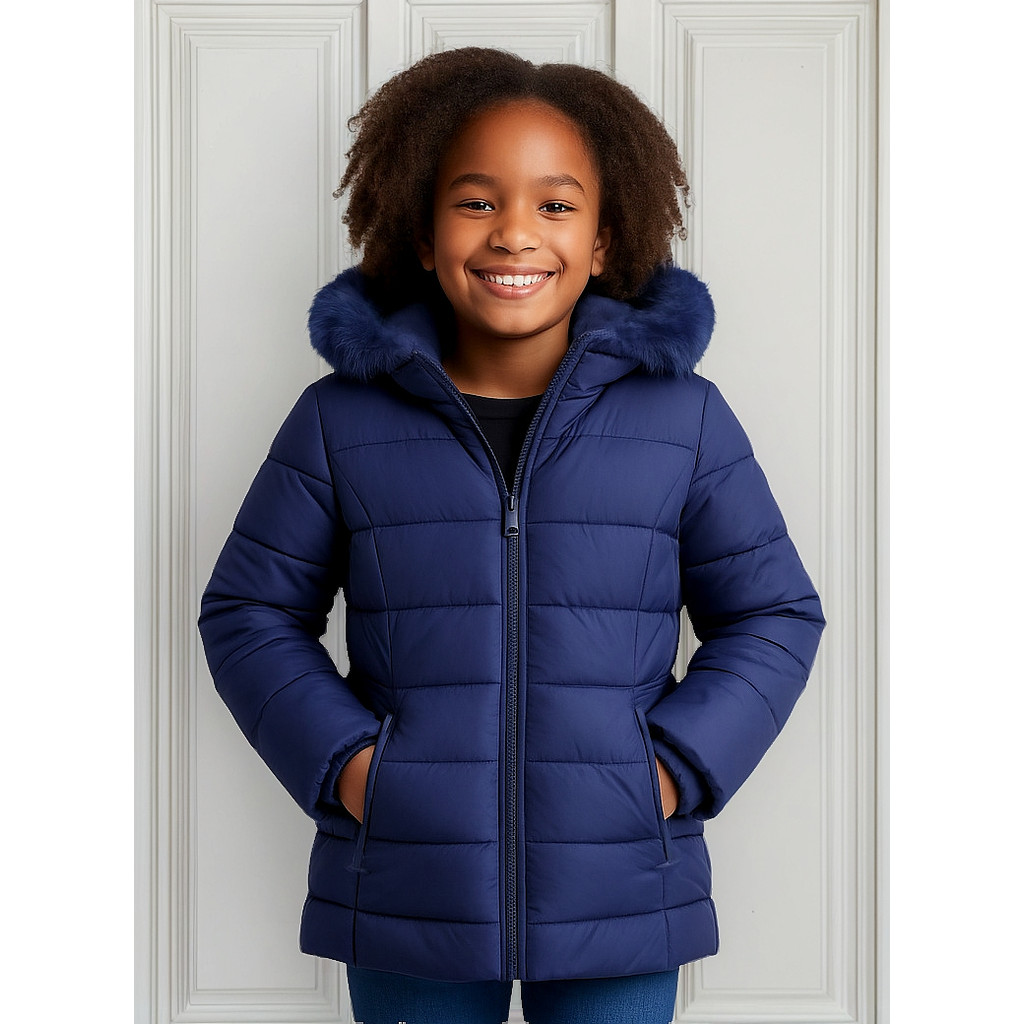 Jaqueta Parka Bobojaco Infantil Zíper Forrada Frio Premium