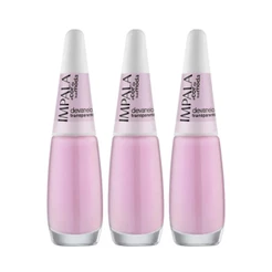 Kit 3 Esmalte Impala A Cor Da Sua Moda Devaneio Transparente