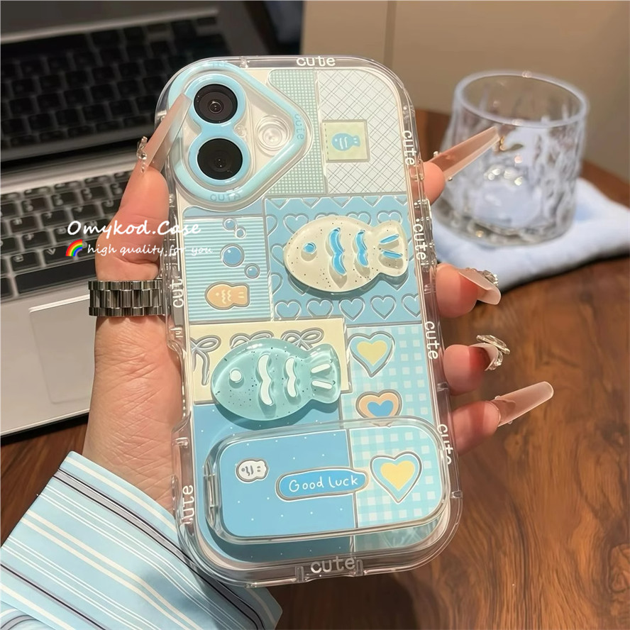 Para Samsung A54 A55 A35 A34 A32 A25 A24 S23 Ultra 5G M12 F12 A125 A13 A14 4G A15 Cristal Peixe Azul Mar Invólucro A03s 
