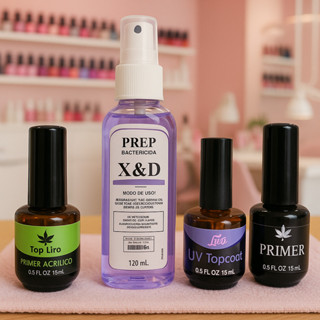 COMPLETO PREPARADORES LIRIÓ MC PRIMER LIQUIDO TOP COAT LIRIO E PRIMER EM GEL UNHA DE GEL ACRIGEL em Oferta na Shopee