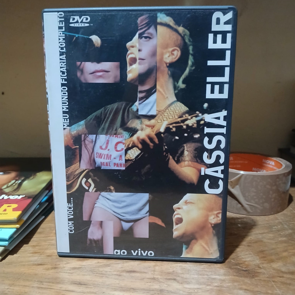 DVD Cássia Eller Ao Vivo - Com você meu mundo ficaria completo - Original editora