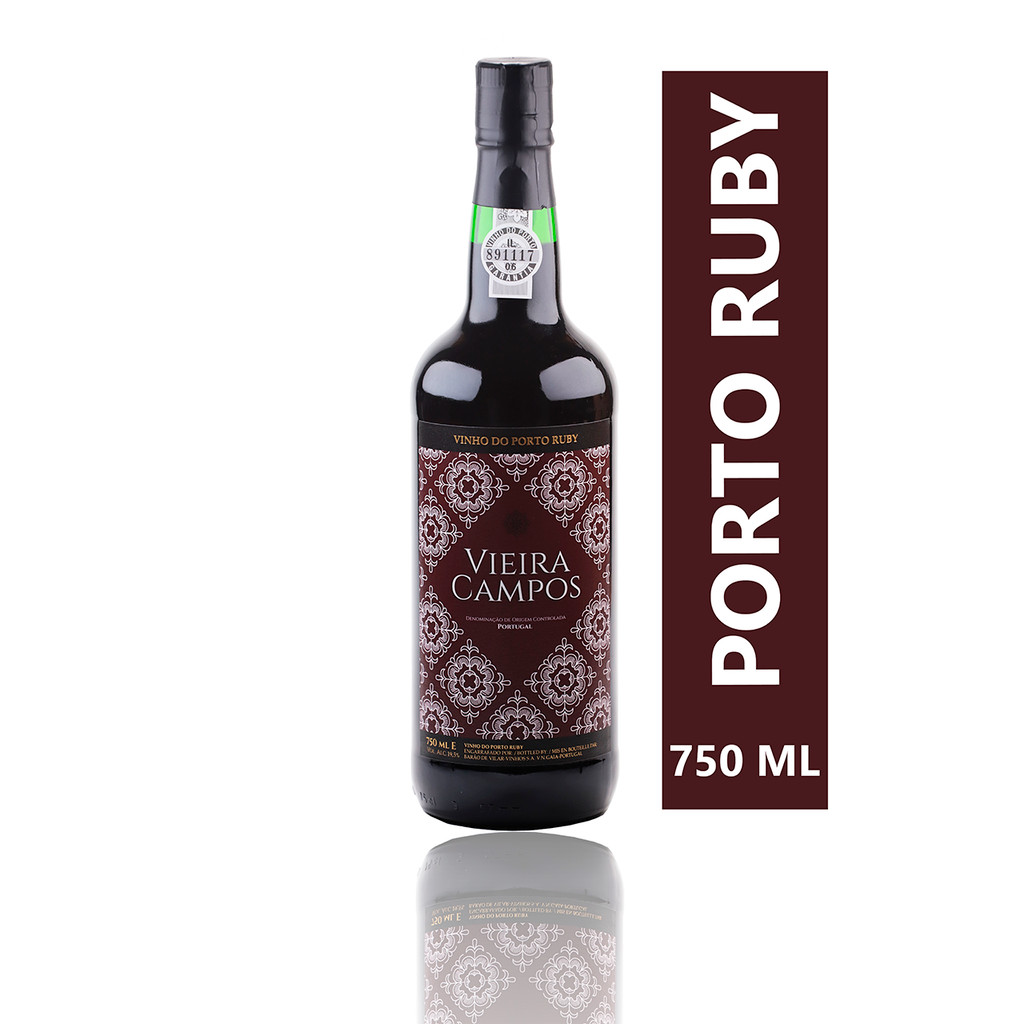Vinho Do Porto Vieira Campos Ruby 750 Ml em Oferta na Shopee