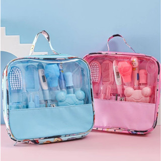 Kit (7, 10 ou 13 Peças) Higiene Cuidado Bebê Recém Nascido Essencial O Bebê Cortador Escova Cabelo Unha Pente em Oferta na Shopee