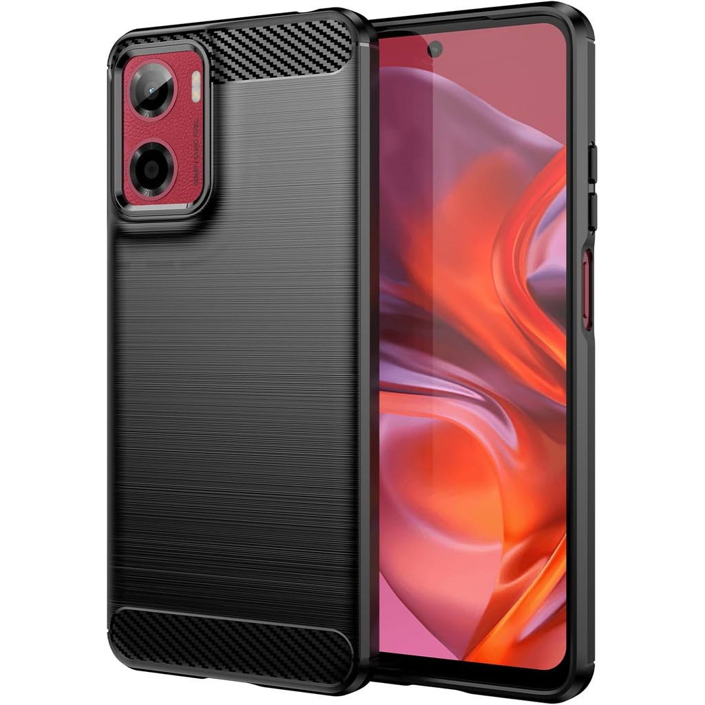 Capa Para Motorola Moto G05 e E15 (Tela 6.67) Carbon Fiber Leve Fina Maleável