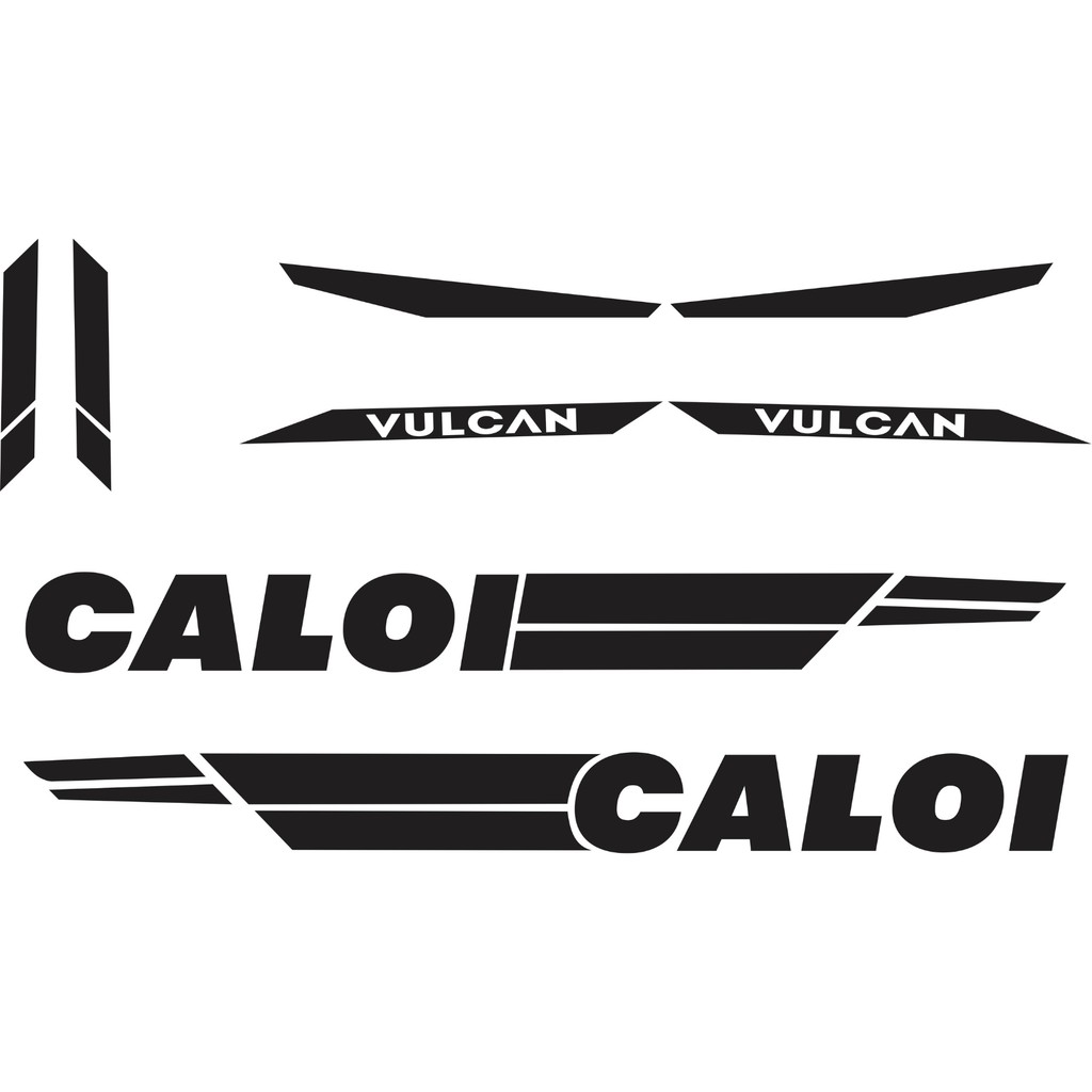 Adesivo de Quadro Caloi Preto Bicicleta Mountain Bike plot