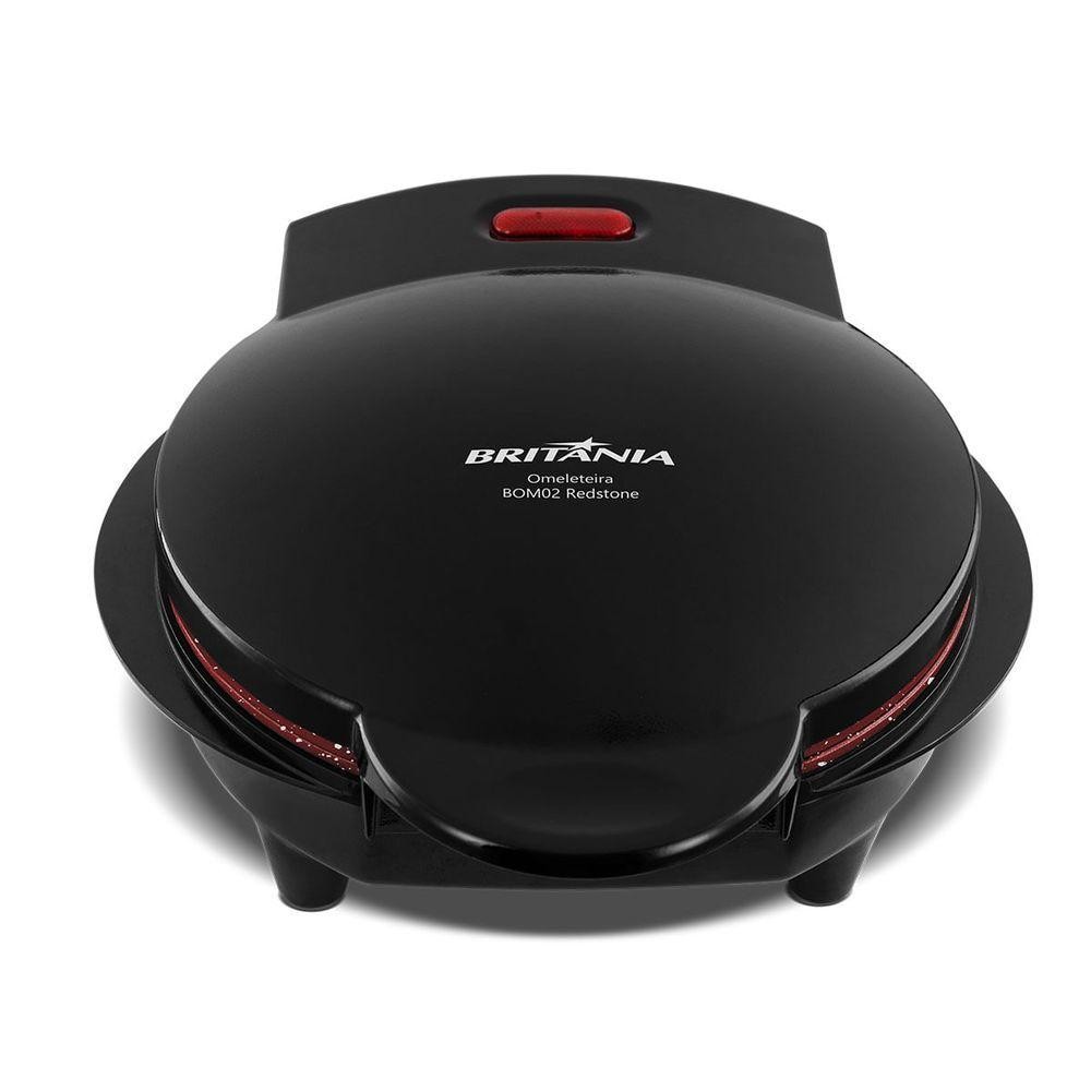 Omeleteira Britânia Antiaderente Redstone 750W BOM02P 220V em Oferta na Shopee