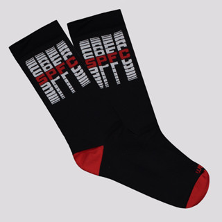 Meia São Paulo Performance Preta e Vermelho em Oferta na Shopee