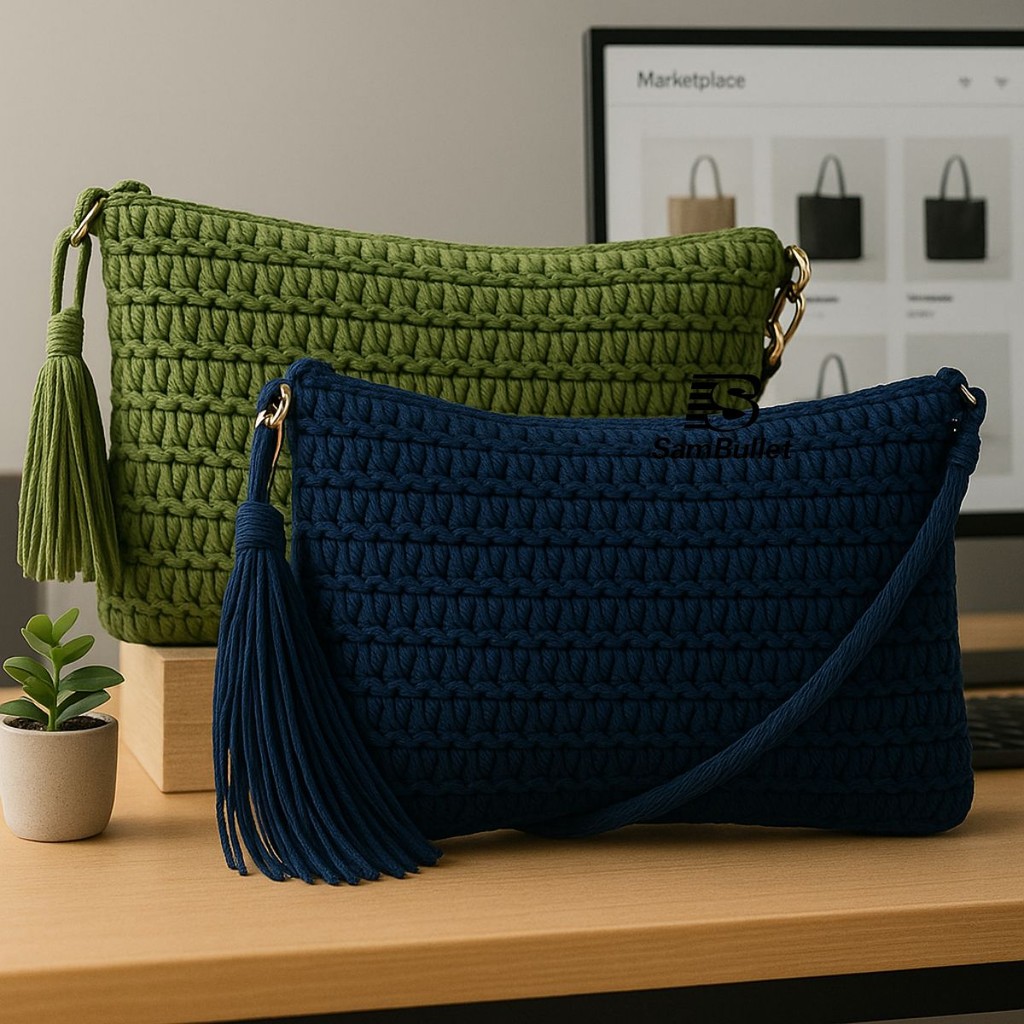 Bolsa Pequena Feminina De Palha Alça Transversal Moda  Praia Verão SZJ-68019 Bullet em Oferta na Shopee