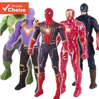 Luz LED Vingadores Figuras de PVC Brilhantes Homem-Aranha Hulk Bonecos para Presente de A…