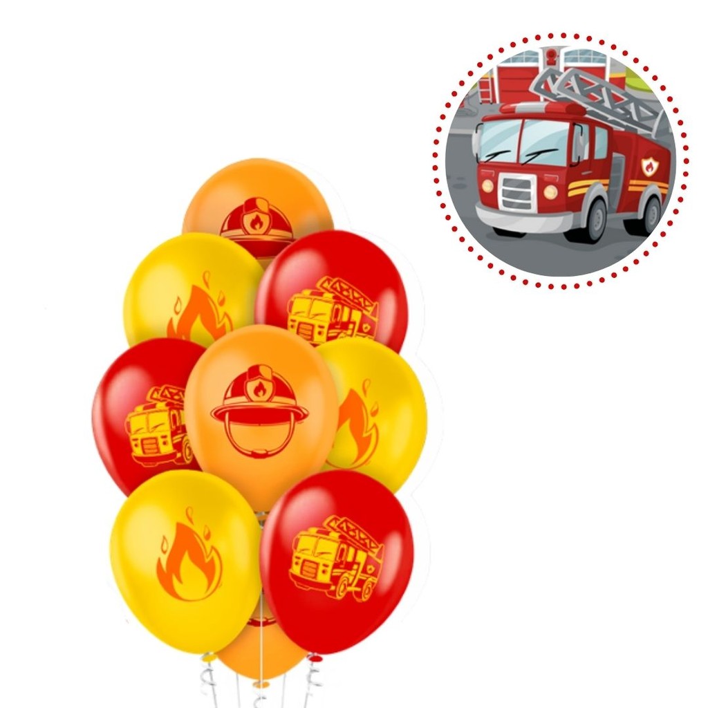25~125 BALAO LATEX REDONDO 9 pol. BOMBEIRO Regina em Oferta na Shopee