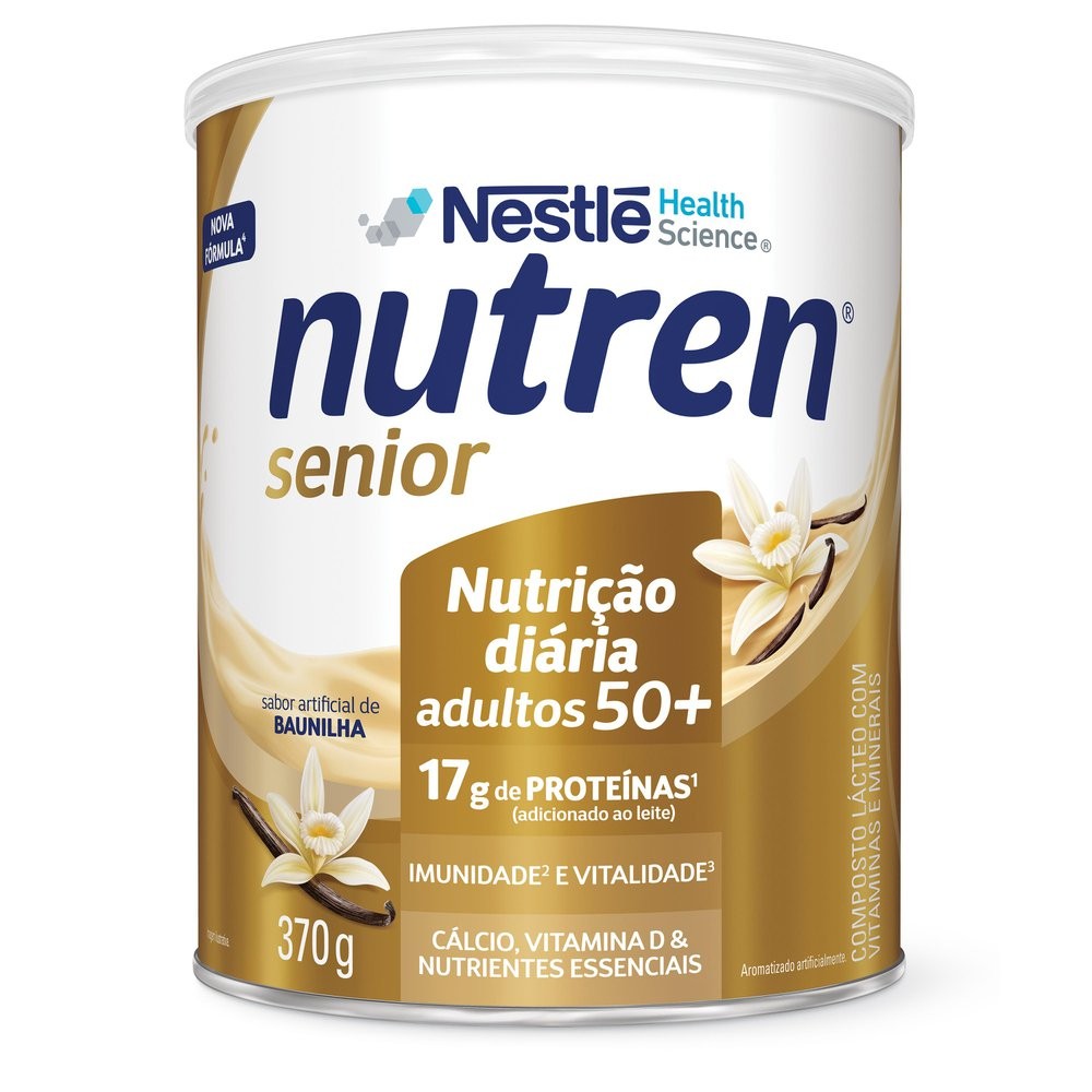 Nutren Senior Complemento Alimentar Baunilha 370g - Health