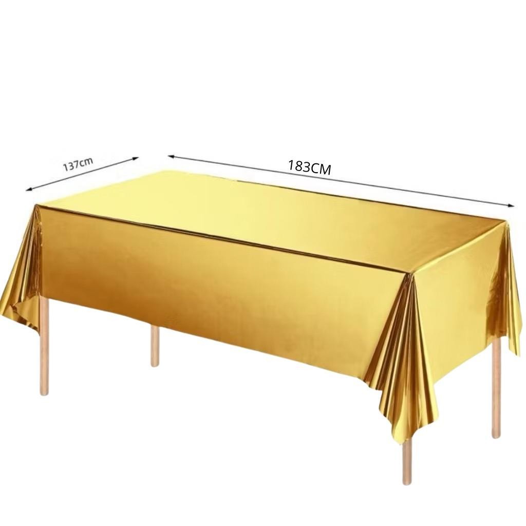 Toalha de Mesa Metalizada Lisa Brilhante 1,83x1,37M festa decoracao enfeite surpresa aniversario em Oferta na Shopee