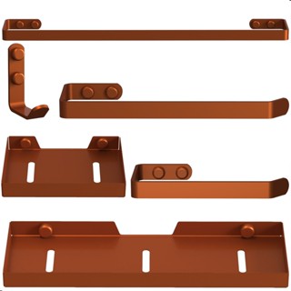 Kit Acessórios Para Banheiro 6 Peças Rose Gold FS Plus em Oferta na Shopee