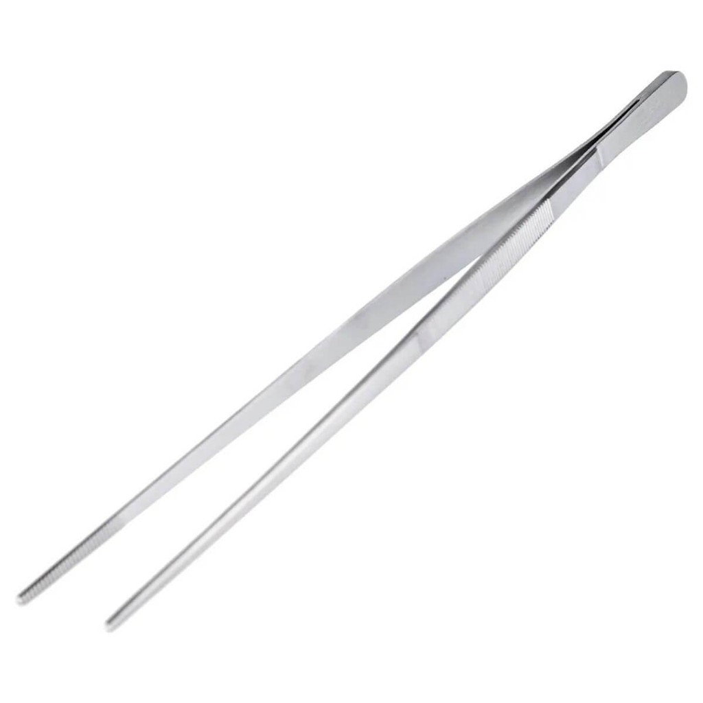 Kit 5 Pinças Culinária com Serrilha Reta 30cm Inox Weck Chef Profissional Gastronomia