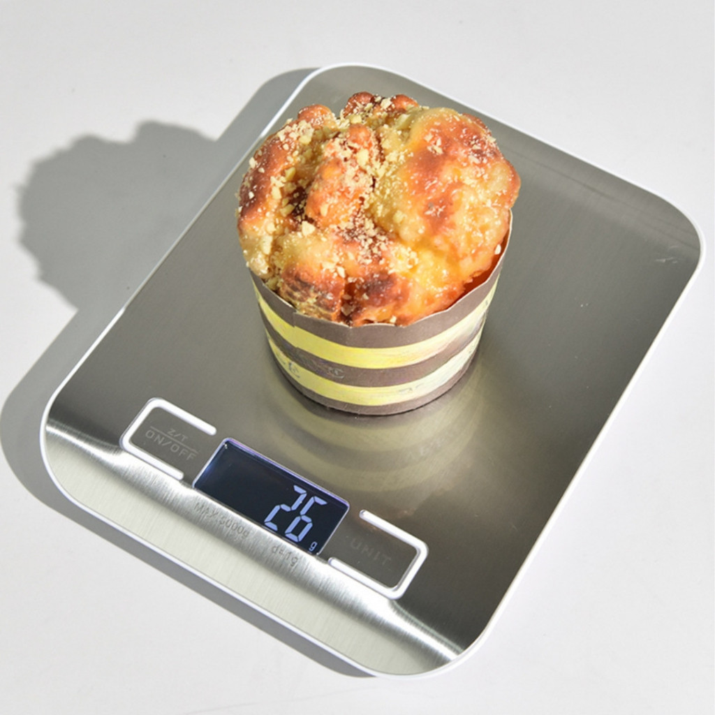 Balança de Cozinha Digital Inox 1g Até 10kg Alta Precisão Casa Comida Balança Precisão
