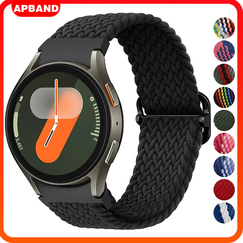Pulseira De Nailon Elastic Para Relógio Smartwatch Samsung Galaxy Watch FE 7 6 5 4 Classic 40mm 44mm 42mm 46mm 43 47mm