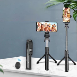 Bastão Pau de Selfie Bluetooth Retrátil suporte tripé para celular (ALCANCE 60CM)
