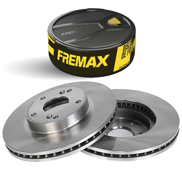 Par Disco de Freio Ventilado HRV 1.8 16V 2020 a 2024 Fremax