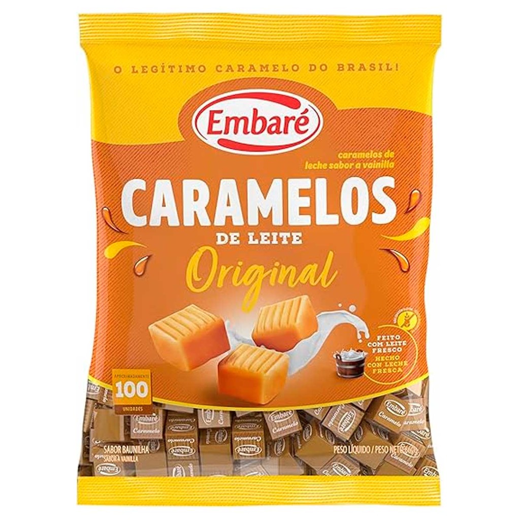 Bala Caramelo Embare de Leite 660g em Oferta na Shopee