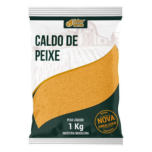 Caldo De Peixe 1kg Tempero Premium Sabor Verde