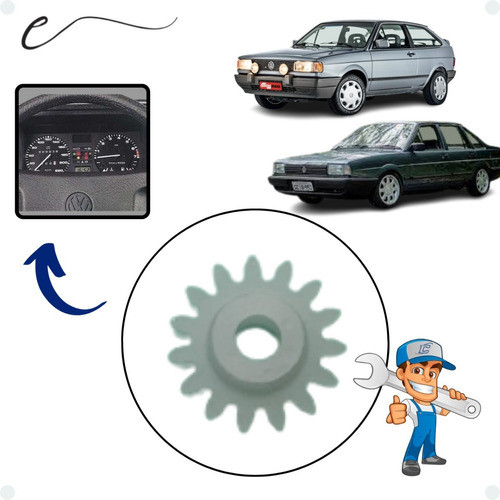 Engrenagem Velocímetro Odometro Vw Gol Santana Saveiro 15 D